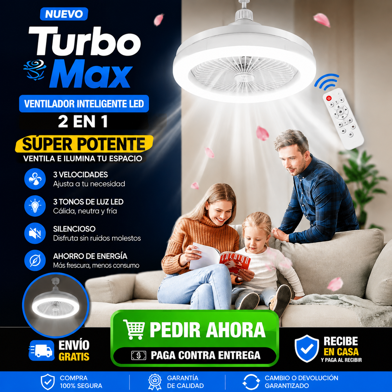 Ventilador Inteligente LED TurboMax™ 2 en 1 – SÚPER POTENTE | 50% OFF | ¡ÚLTIMAS UNIDADES!